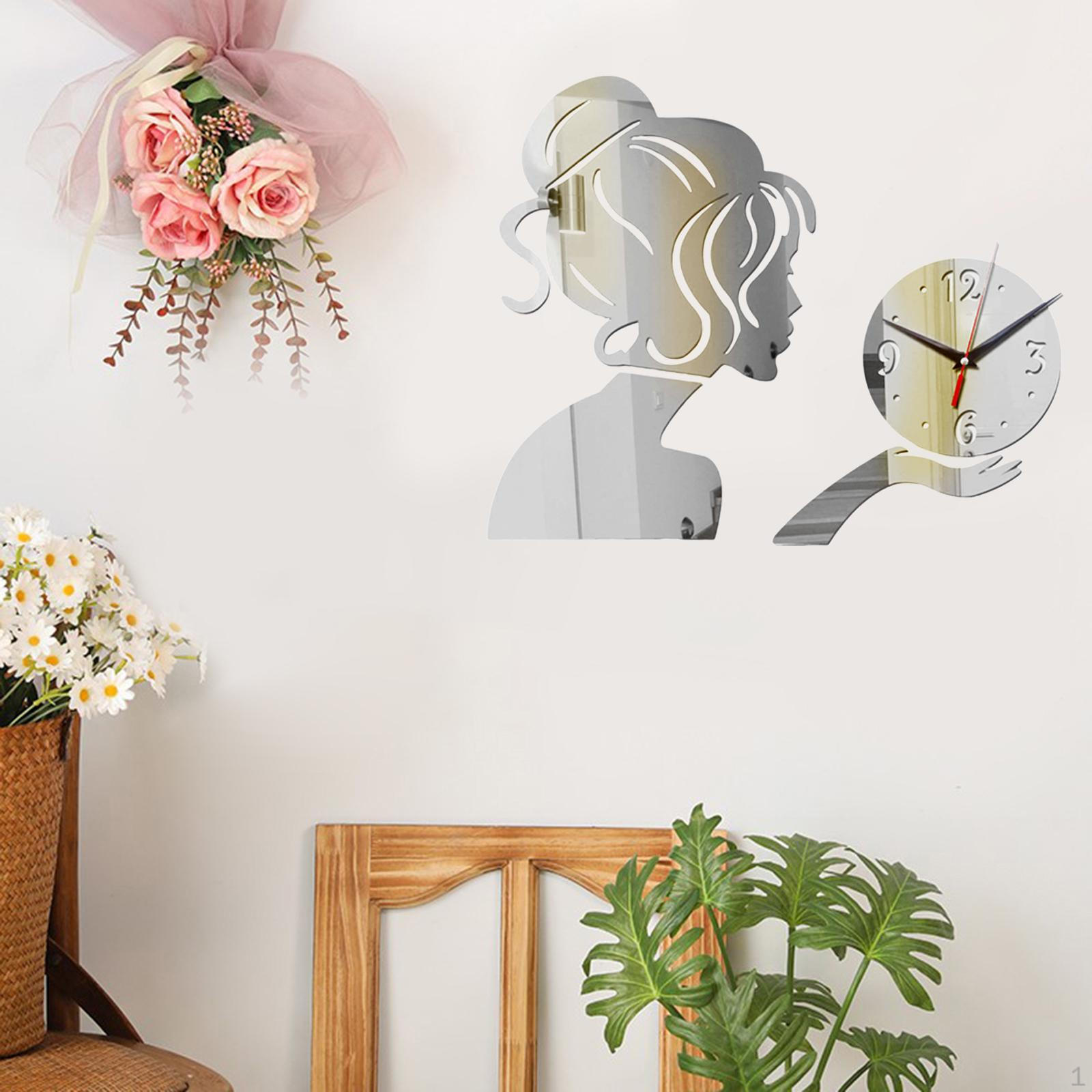 , Диаметр 15 см Бесшумное Декоративное Настенное Украшение Silvers